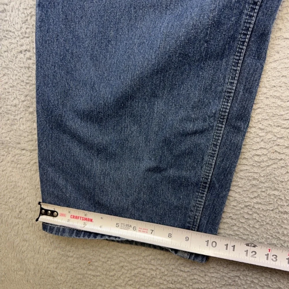 Jinzu Jeans Mens 44x32 Blue‎ Relaxed Fit Straight Denim Studded Back 46 Tag